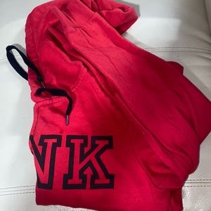 Red zip up hoodie from Pink